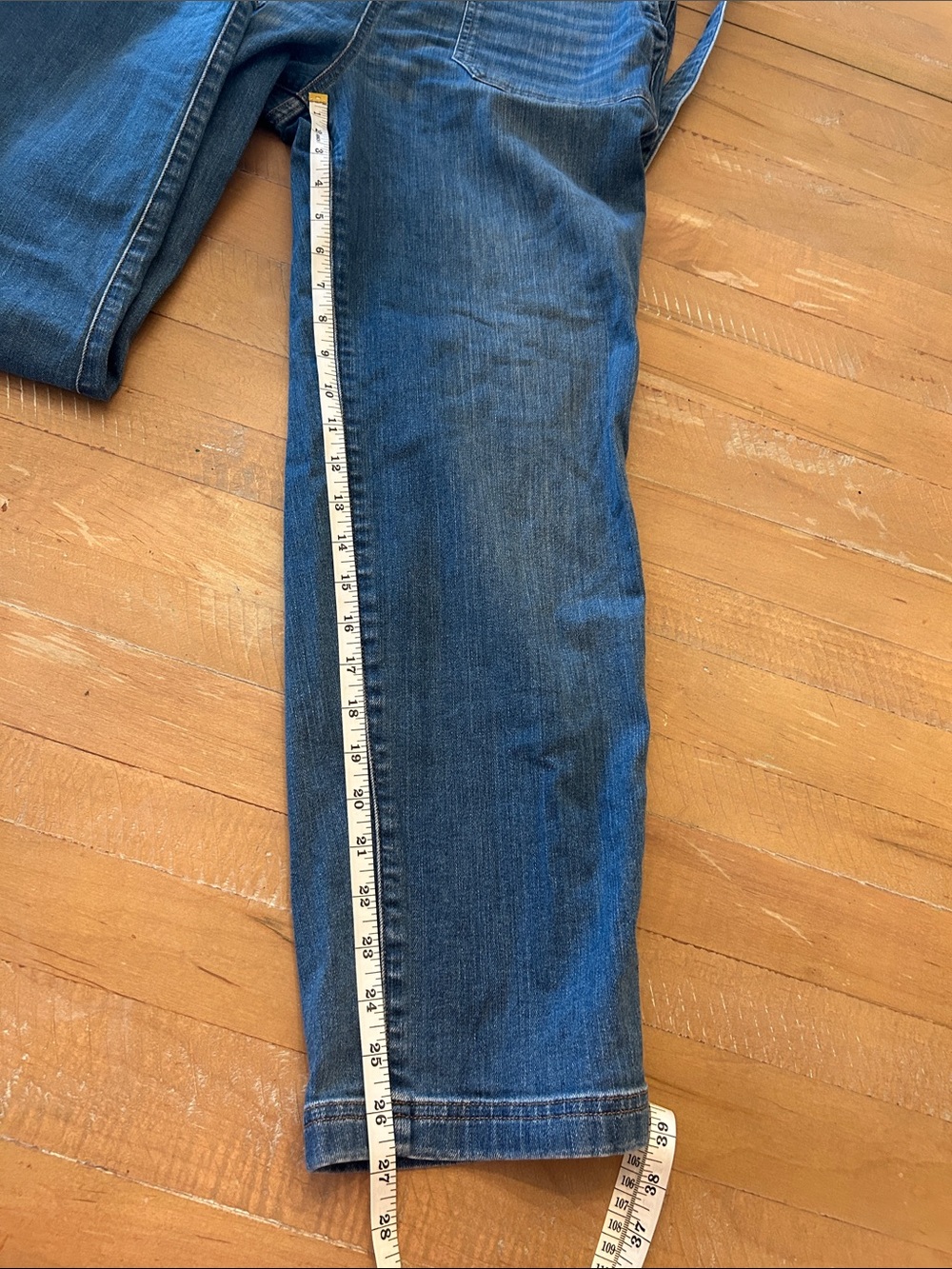 Duluth Trading Co Denim Bib Overalls Jumpsuit - Blue - Picture 5 of 9
